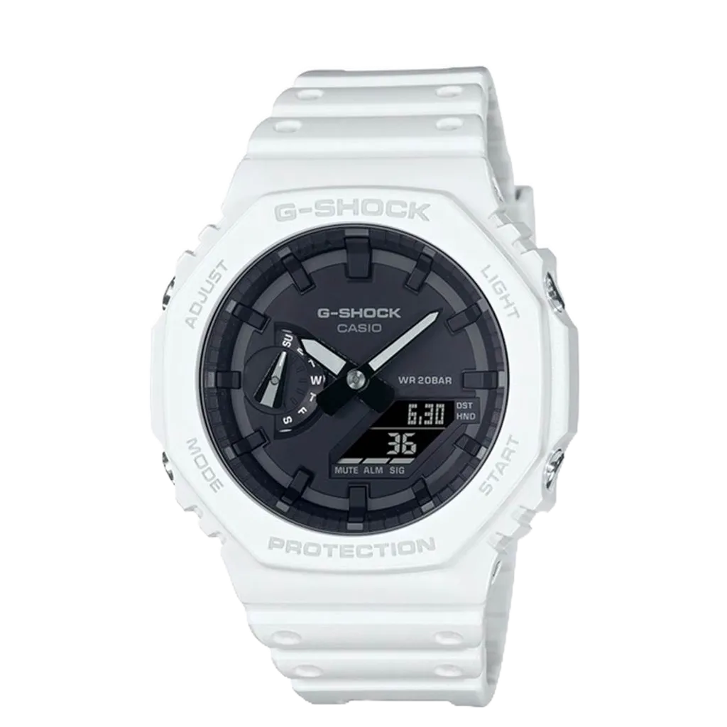 經緯度鐘錶 CASIO G-SHOCK 農家橡樹 雙顯示 八角造型 防撞防震  保證全新公司貨 GA-2100-7A