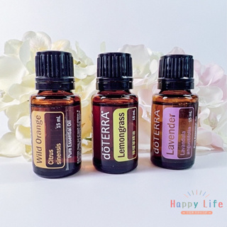 *幸福泉*<代購美商現貨>薰衣草15ml+野橘15ml+檸檬草精油15ml doTERRA