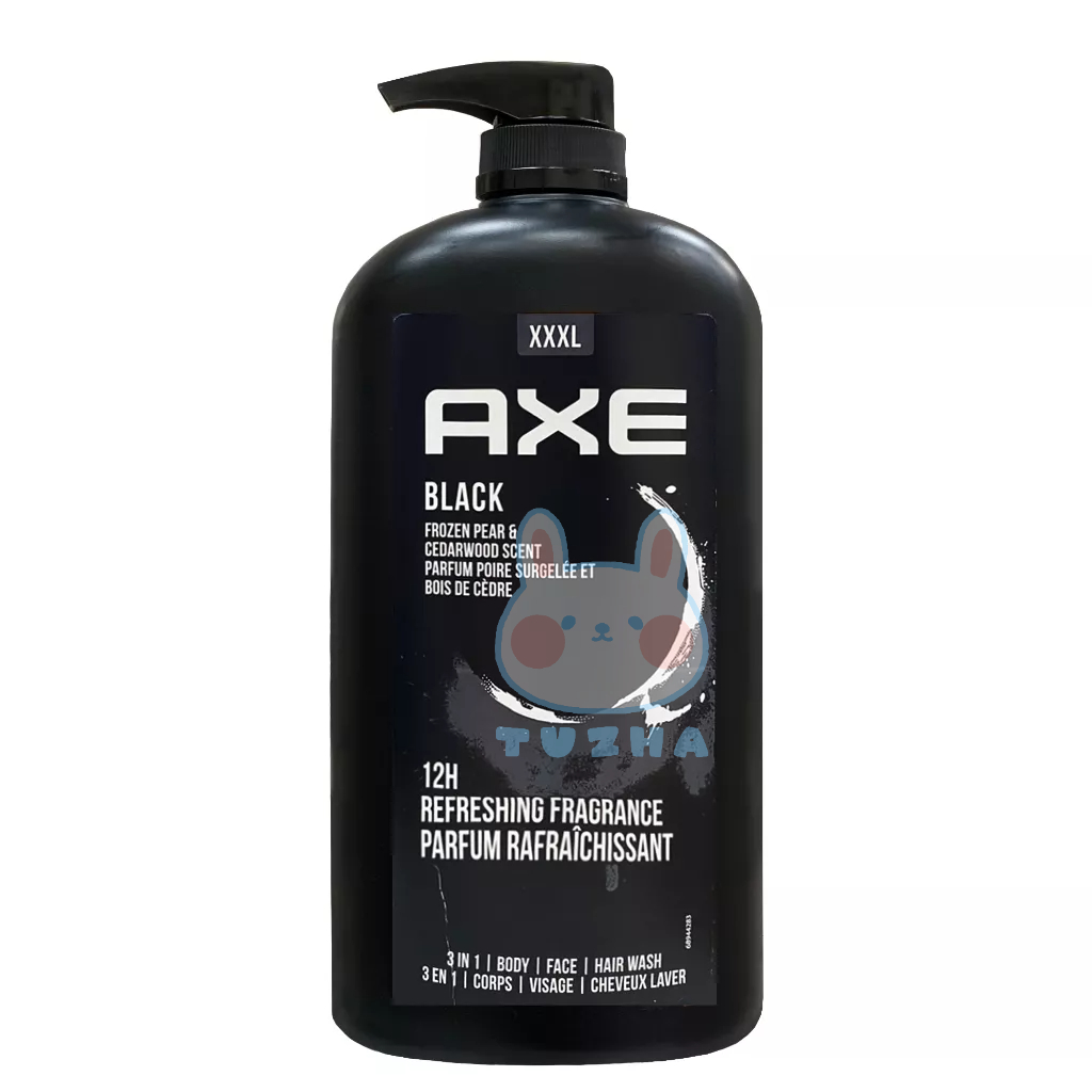 【AXE 戰斧】男用沐浴乳-暗黑經典(33.8oz/1000ml)【兔雜tuzha】