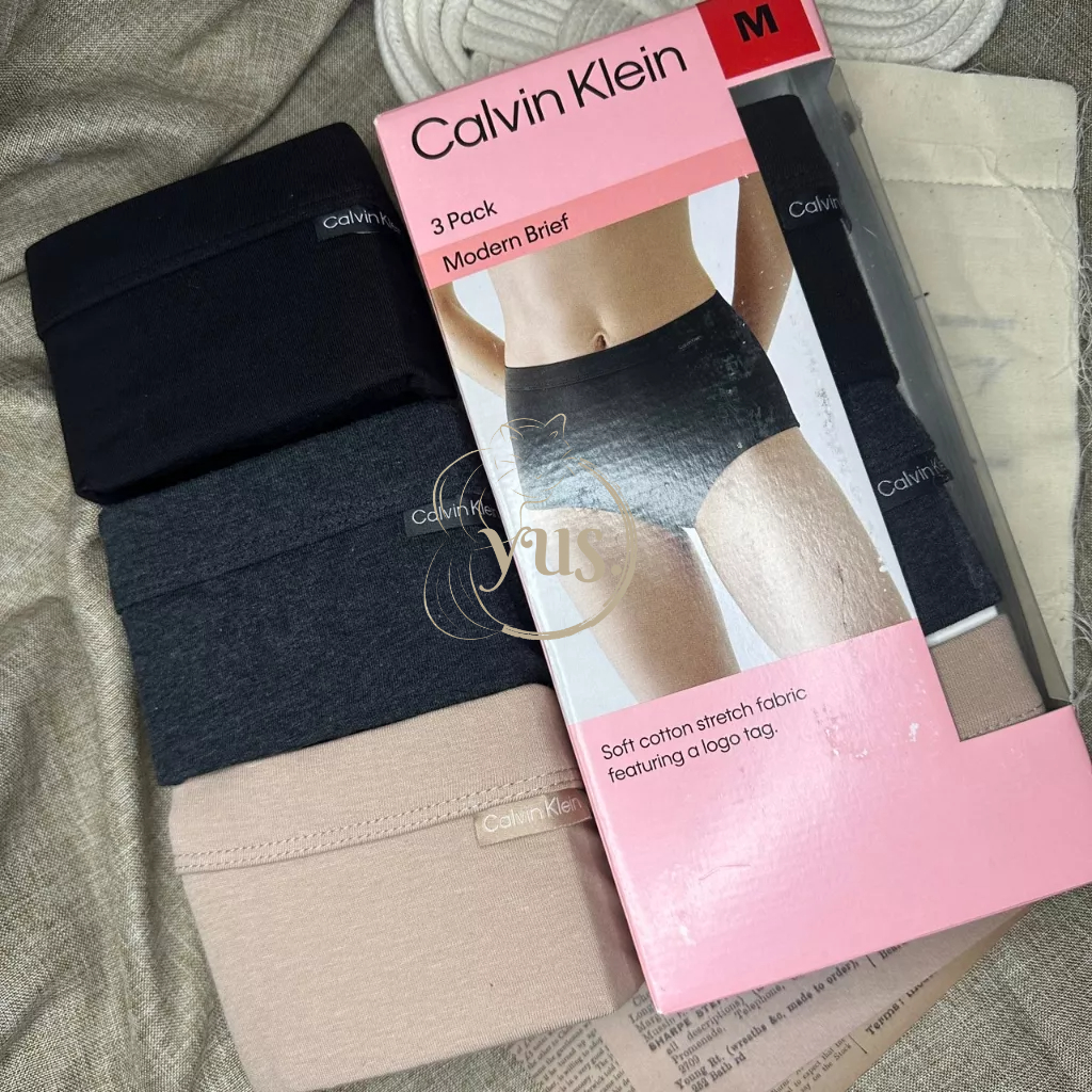 🐾現貨ฅωฅ｜Calvin Klein｜CK 女彈性棉質內褲 3入組