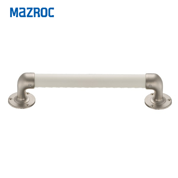 MAZROC 浴室扶手安全把手｜表層止滑材質遇水更止滑 安全抓握凹痕 日本安全扶手 防滑扶手 白色扶手 SGS檢測通過