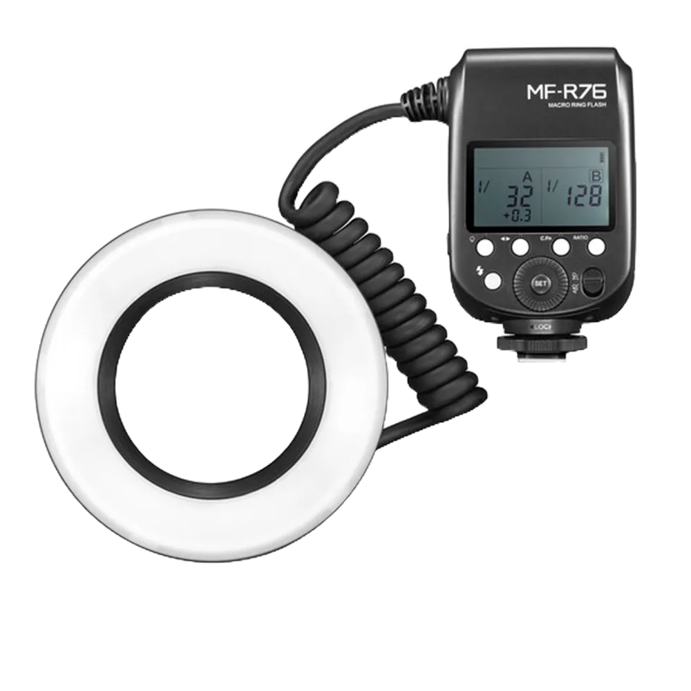 Godox 神牛 MF-R76 微距環型閃光燈 環閃 近拍 附轉接環 可調模擬燈 牙醫 相機專家 公司貨