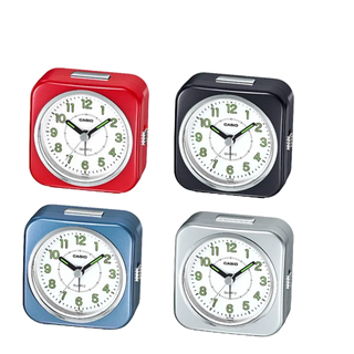 【CASIO鬧鐘】卡西歐指針鬧鐘 貪睡大聲鬧鈴 LED燈+螢光顯示 攜帶方便桌鐘 保證臺灣卡西歐公司貨有保固TQ-143