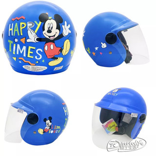 EVO 米奇 Mickey 迪士尼 幼稚園 卡通 安全帽 童帽 含鏡片 半罩 兒童半罩 兒童安全帽