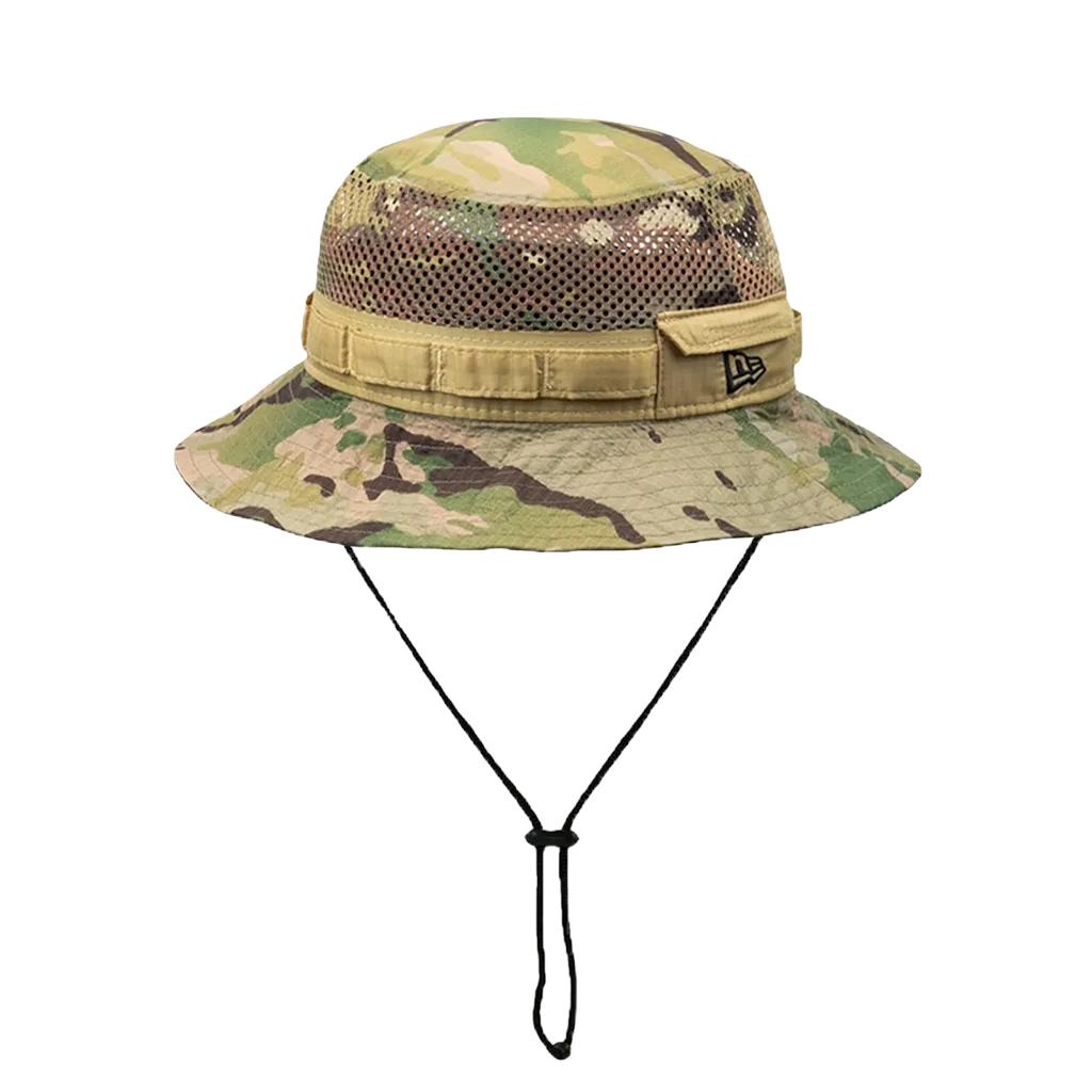 NEW ERA MESH PACKABLE 軍事迷彩 探險帽  漁夫帽 側邊小口袋 掛繩漁夫帽【TCC】