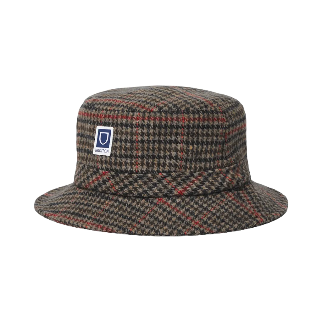 BRIXTON 漁夫帽 BETA PACKABLE BUCKET HAT 千鳥格紋 漁夫帽【TCC】