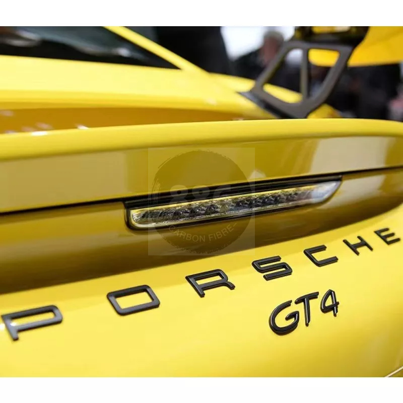 適用於保時捷 Porsche 車標 911 Carrcra改裝GT3字母標 PORSCHE後尾箱GT4黑色英文標志