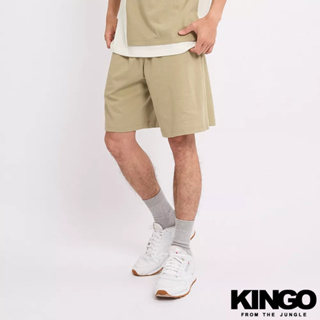 KINGO男款｜純棉高磅系列 灰卡其棉短褲<M-4XL>311309-13｜官方直營