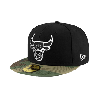 NEW ERA 59FIFTY 5950 NBA 芝加哥 公牛 黑/迷彩 棒球帽 鴨舌帽 帽子【TCC】