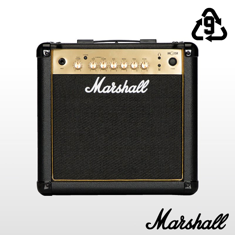 【玖的樂器】全新公司貨免運 Marshall Gold系列 MG15R 15瓦 電吉他 音箱 Reverb
