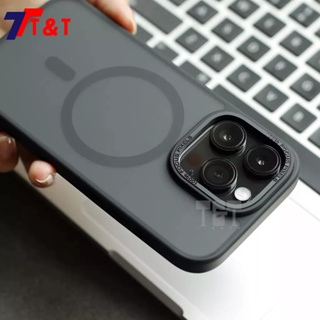 金屬鏡頭圈magsafe手機殼 適用於iPhone 14 13 pro max plus 磁吸手機殼 保護殼 防摔手機殼