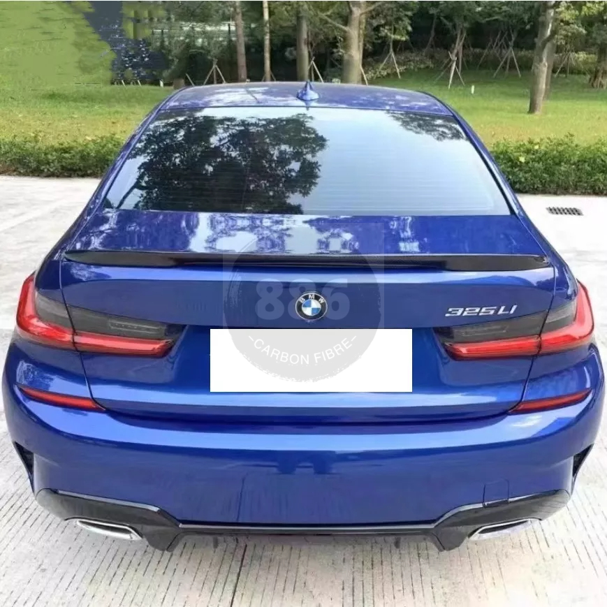 【全台可安裝】適用於BMW 寶馬 新3系G20 改裝高品質碳纖維AC款尾翼 擾流板 卡夢空力套件