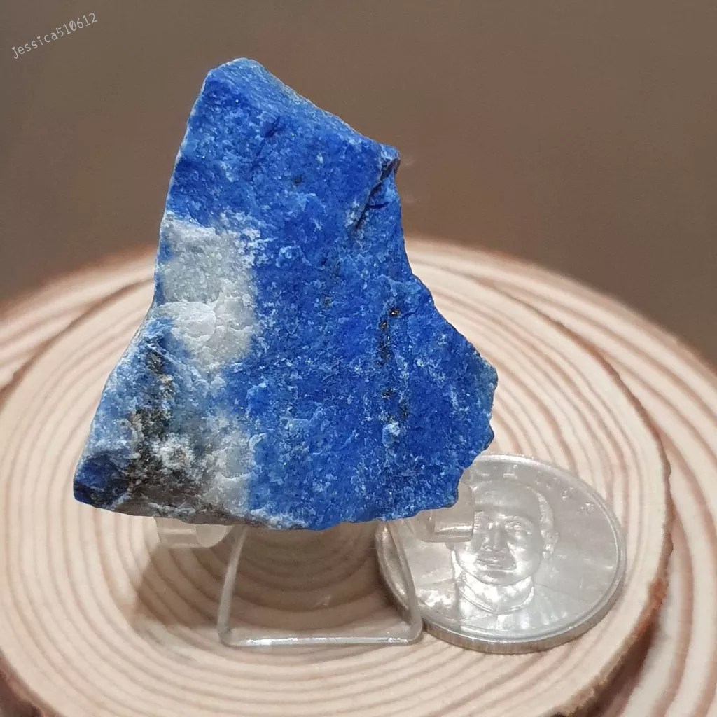 青金石 41.5g +架 天然 礦石 J926S 岩石 原石 原礦 水晶 擺件 風水 禮物 教學 標本 收藏