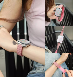 Apple Watch細版拼色磁吸錶帶 S8 SE S7 41mm 45mm 蘋果錶帶 40 44 磁吸拼色錶帶
