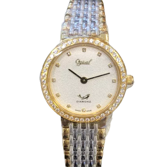 Ogival 愛其華 女 優雅璀璨薄型仕女腕錶/雙色/27mm(385-035DL)