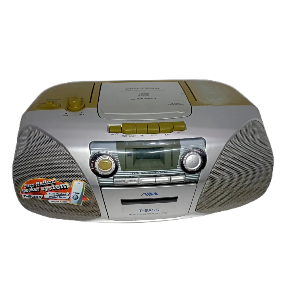 SONY索尼 AIWA愛華 FM/AM收音機  型號 CSD-TD30 二手商品