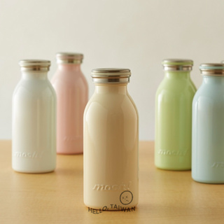 日本MOSH! 🥛牛奶系保溫保冷瓶350ML(蜜桃紅)