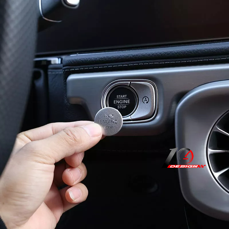 適用於賓士 Benz W463 19-20 GLE GLS W167 X167 20-21鋁製汽車發動機啟動停止開關按鈕