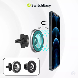 SwitchEasy 魚骨牌 兼容磁吸Magsafe iPhone 磁吸車用手機架 360度磁吸支架 MagMount