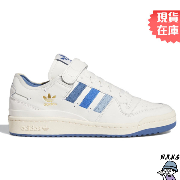 Adidas 男鞋 休閒鞋 Forum 84 Low 魔鬼氈 奶油 白 藍GW4333