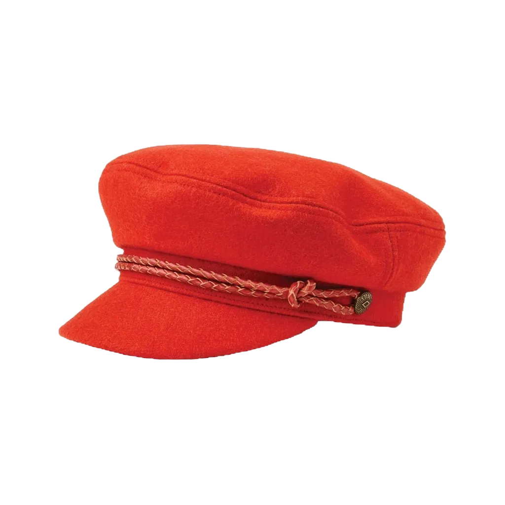 BRIXTON 海軍帽 ASHLAND CAP AUBURN 橘紅色 羊毛 海軍帽 鴨舌帽 復古【TCC】