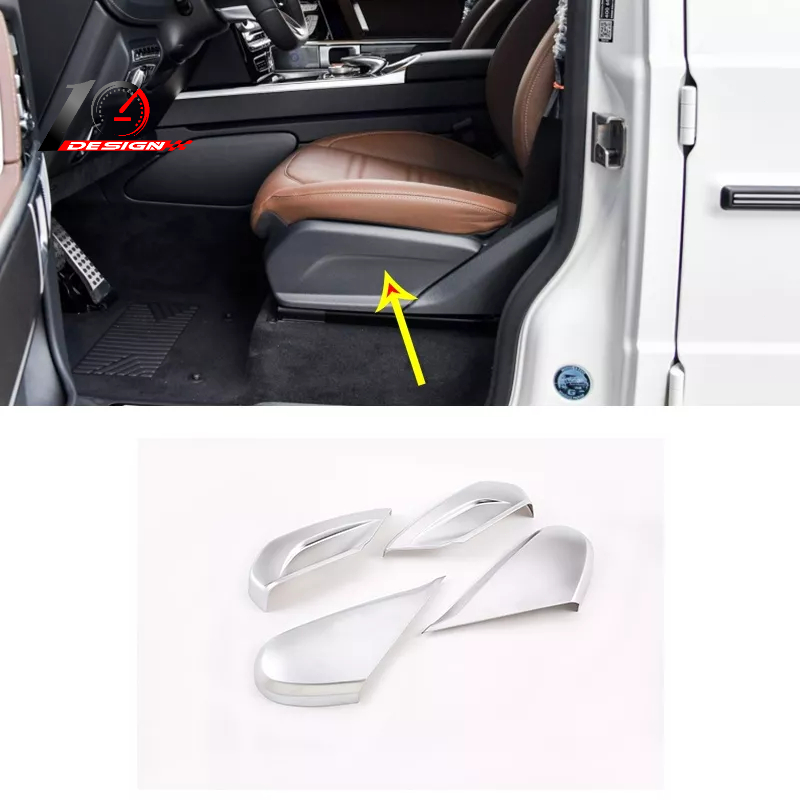適用於賓士 Benz G級W463 ABS鍍鉻 汽車座椅側裝飾板蓋貼裝飾