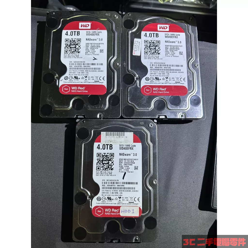 WD 4TB ***不良品***硬碟【3C 二手電腦零件】