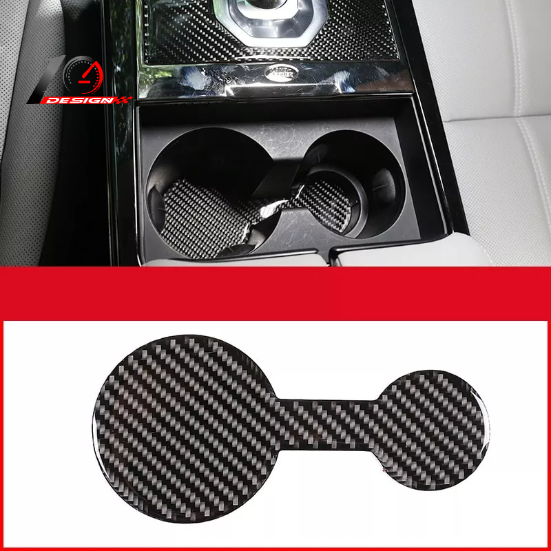 Range Rover Evoque 真碳纖維3D貼紙中控台杯架墊汽車水杯墊
