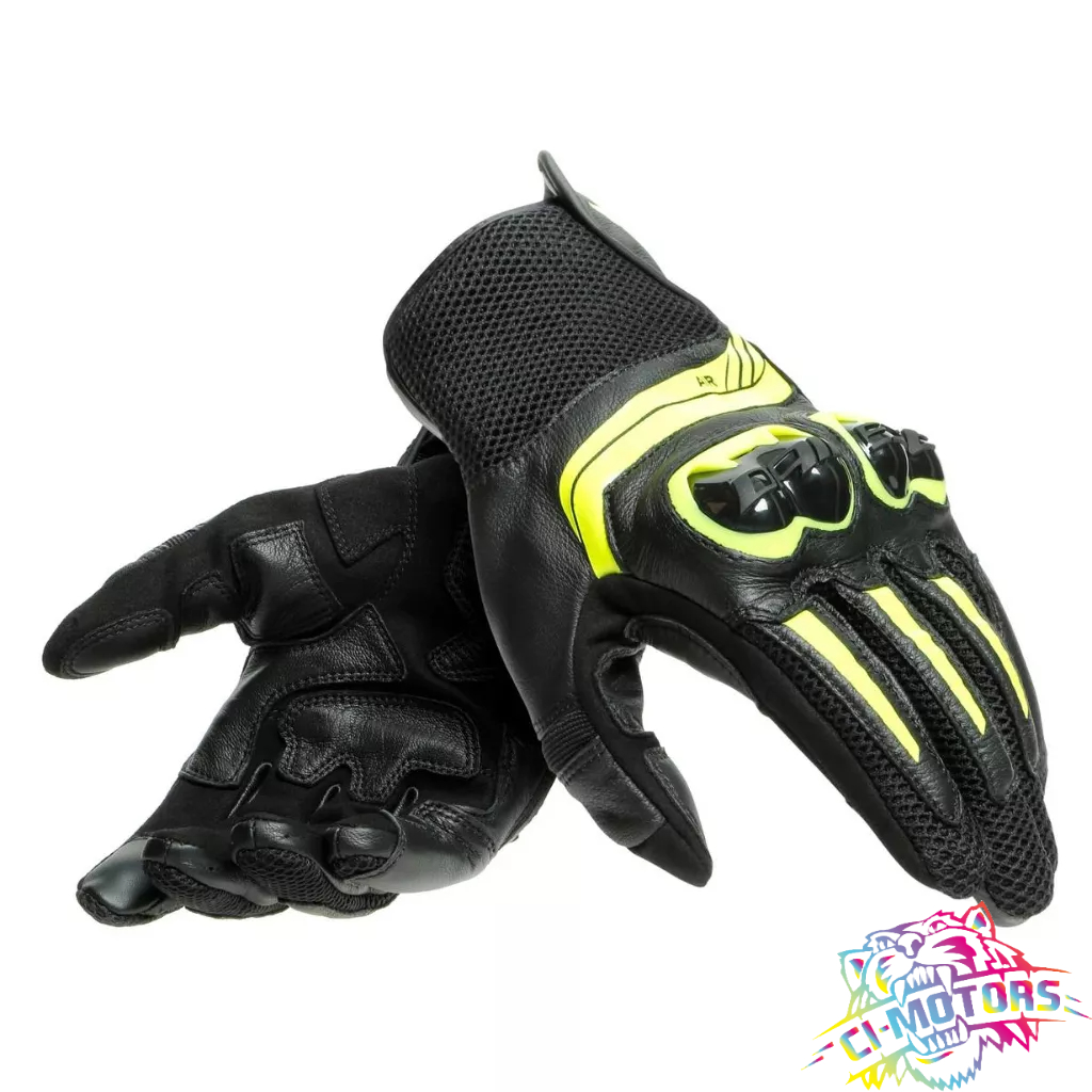 [CI-MOTORS]DAINESE MIG 3 UNISEX LEATHER GLOVES 短手套 短皮手套 黑黃色