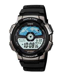 CASIO手錶專賣店 經緯度鐘錶 百米防水仿飛機儀表面板LCD模擬指針 公司貨保固卡【超低折扣↘】AE-1000W