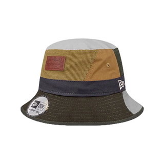 NEW ERA 漁夫帽 MLB 紐約洋基 拼布 花 皮標 燈芯絨 工裝 復古 漁夫帽 平頂漁夫帽 【TCC】