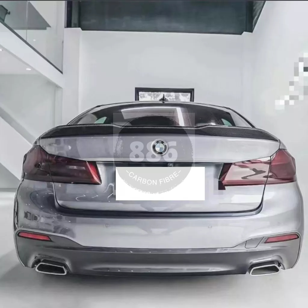 【全台可安裝】適用於BMW 寶馬5系G30 F90改裝高品質碳纖維CS款尾翼 擾流板 卡夢空力套件