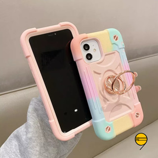 炫彩指環保護殼 適用 iPhone 16 手機殼 11 12 13 14 15 pro max 軍規防摔殼 保護殼16E