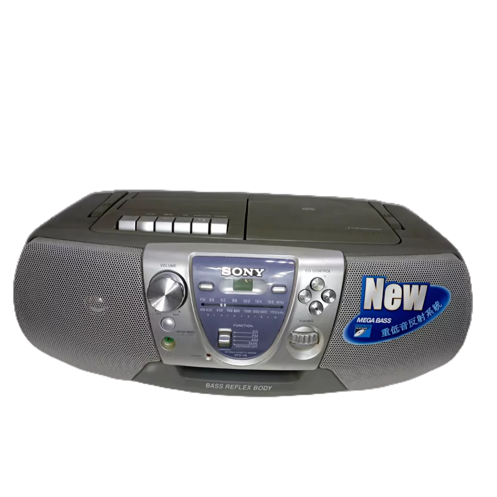 SONY 索尼 CD/AM/FM廣播 型號CFD-V8 手提式收音機(二手商品)