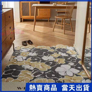 臺現促銷 北歐多款INS入戶進門地墊 玄關地墊 颳泥地墊 防水防滑墊 入門地墊 腳踏墊 除塵地墊 耐磨防 滑可 花朵地毯