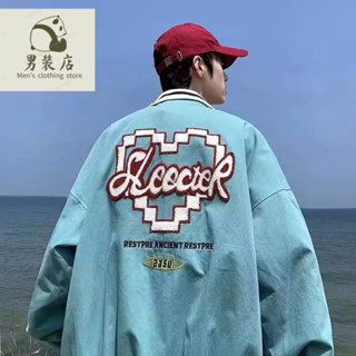 🚚免運熱銷 超大尺碼棒球服 棒球外套 夾克 秋冬外套 棒球服外套男寬松大碼高街ins港風上衣胖春秋季韓版潮流休閑夾克
