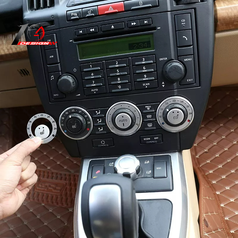 Land Rover Freelander2 2007-2015 鋁合金汽車溫度顯示器裝飾貼