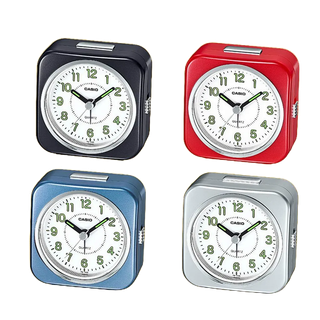 【CASIO鬧鐘】卡西歐指針鬧鐘 貪睡超大鬧鈴 LED燈+螢光 攜帶方便桌鐘臺灣卡西歐代理公司貨【↘超低價】TQ-143