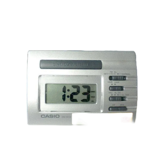 CASIO電子鬧鐘 貪睡+桌上型+燈光照明 寬底座 可當桌鐘 保證正品臺灣卡西歐公司代理貨 開學價↘】DQ-541D-8