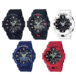 經緯度鐘錶G-SHOCK強悍酷炫 指針及3D立體整點刻度具金屬感效果絕對搶眼 保證正品 附上卡西歐公司保固卡GA-700