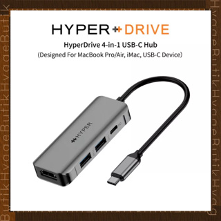 二年保固🔥極速出貨 HyperDrive ｜ 四合一 4-in-1 USB-C Hub 太空灰 多功能快速充電 影像輸出