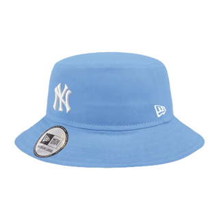 NEW ERA 漁夫帽 MLB 紐約洋基 Q4 NY 天空藍 素面漁夫帽 平頂漁夫帽【TCC】