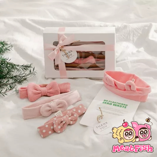 肉魚小舖🐟MADE IN KOREA 女寶髮帶禮盒 | 新生兒禮物 女寶寶 送禮