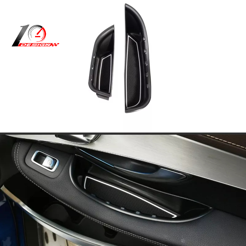 適用於賓士 Benz C級W205 GLC級X253 2015-2019 汽車門把手儲物盒托盤附件 用於左手駕駛