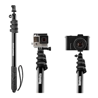 Manfrotto 現貨 MPCOMPACT-BK 2合1自拍棒 單腳架 Gopro自拍桿 [相機專家] [公司貨]