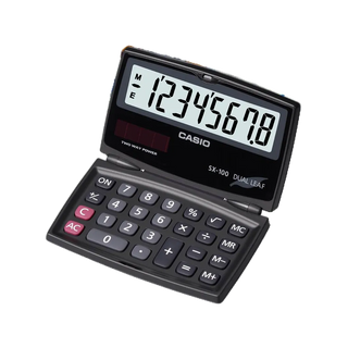 CASIO摺疊式商用款計算機 國家考試專用機型 8位數 保證全新公司貨 正品 2年保固 SX-100