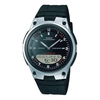 CASIO卡西歐鐘錶專賣店 經緯度鐘錶 數字+指針 世界時間切換 AW-80 學生 商務錶【↘超低價】