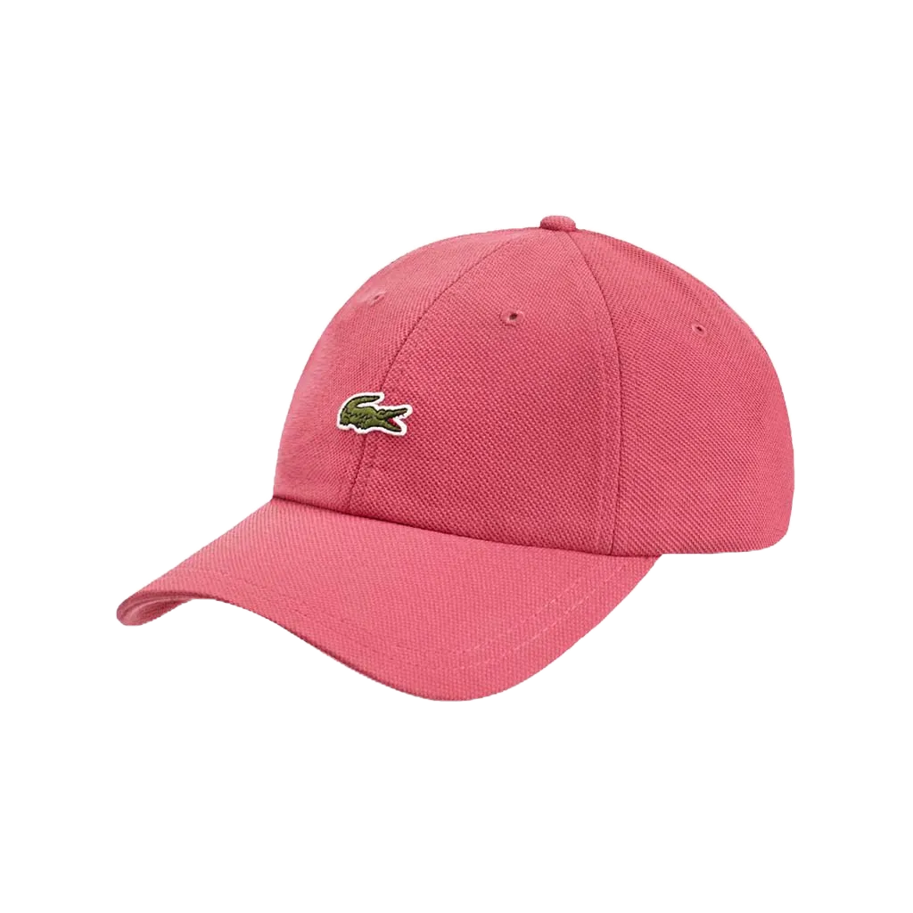 SUPREME LACOSTE FW19 PIQUE LOGO 6 PANEL CAP 粉紅 帽子 【TCC】