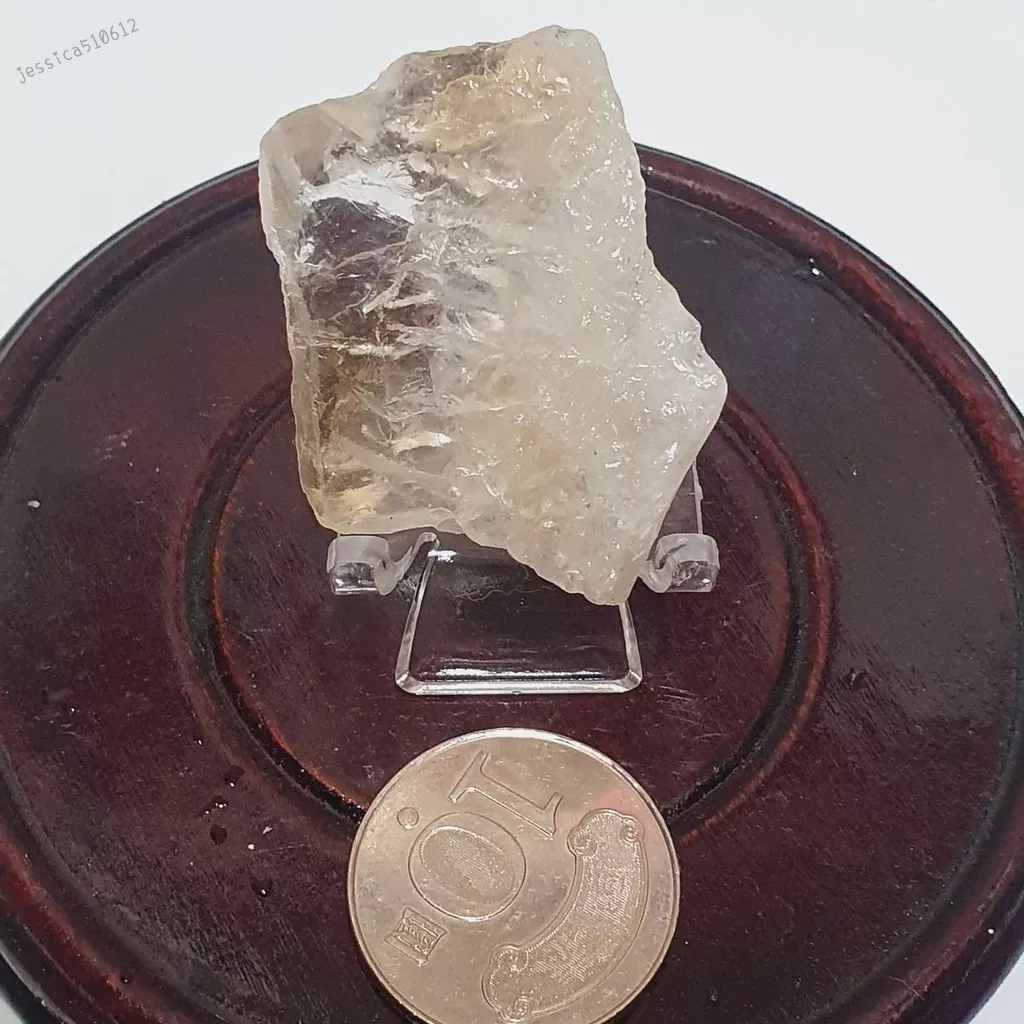 黃水晶 +架 礦石 J926S 原石 原礦 水晶 擺件 教學 標本 收藏 3