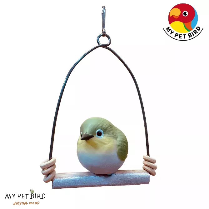 MY PET BIRD 綠繡眼迷你鞦韆 享受自在　鳥用品　W502